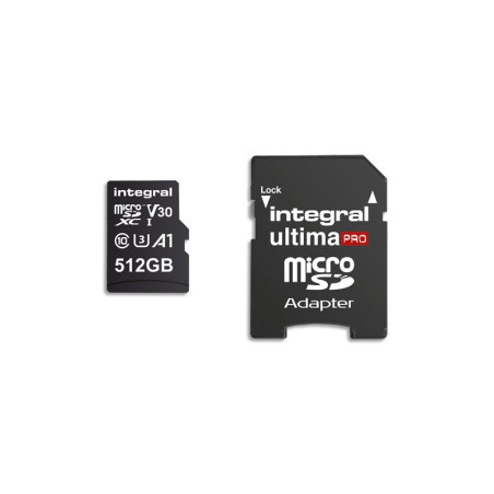 Carte Micro SDXC Ultima Pro U3 512GB - INTEGRAL - MICSD4K512GB