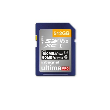 Carte SD UltimaPro 512GB Bleu - INTEGRAL - SDCARD512GBCL1