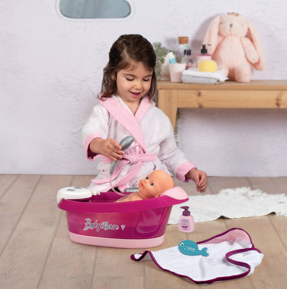 Smoby - Baby Nurse - Set Baignoire et Accessoires - pour Poupons