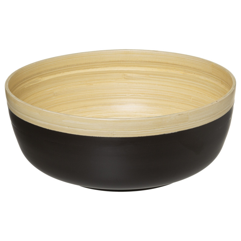 SALADIER EN BAMBOU 30CM CHARBON  - MODERN COLOR - 5five
