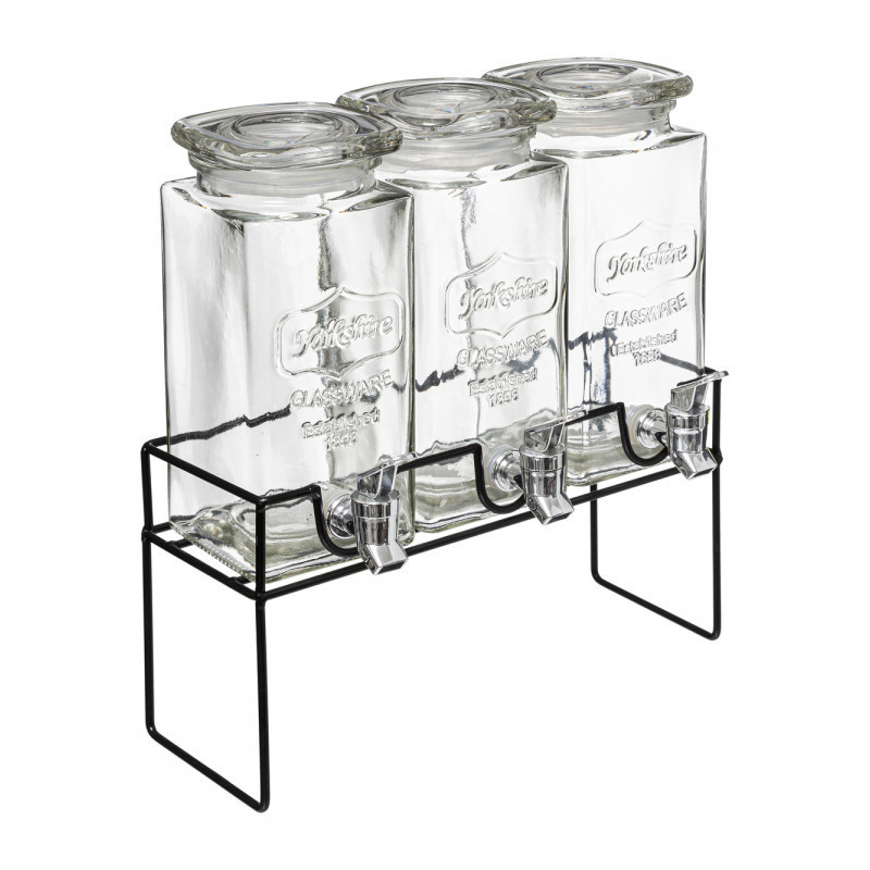 Distributeur de boisson Modern Wood 36cm Transparent