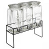 Distributeur de boisson Modern Wood 36cm Transparent