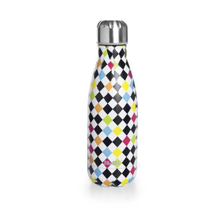 Bouteille Isotherme Double Paroi Arlequin 350 ml - IBILI - 758435D