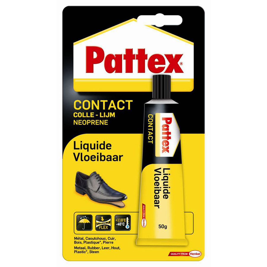 Colle néoprène multi-usages Contact Liquide 50 g - PATTEX - HEN1563695 