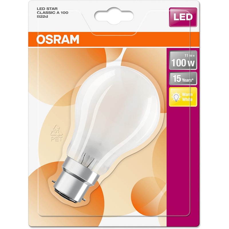 AMPOULE LED STANDARD DEPOLIE B22 100W 2700K OSRAM