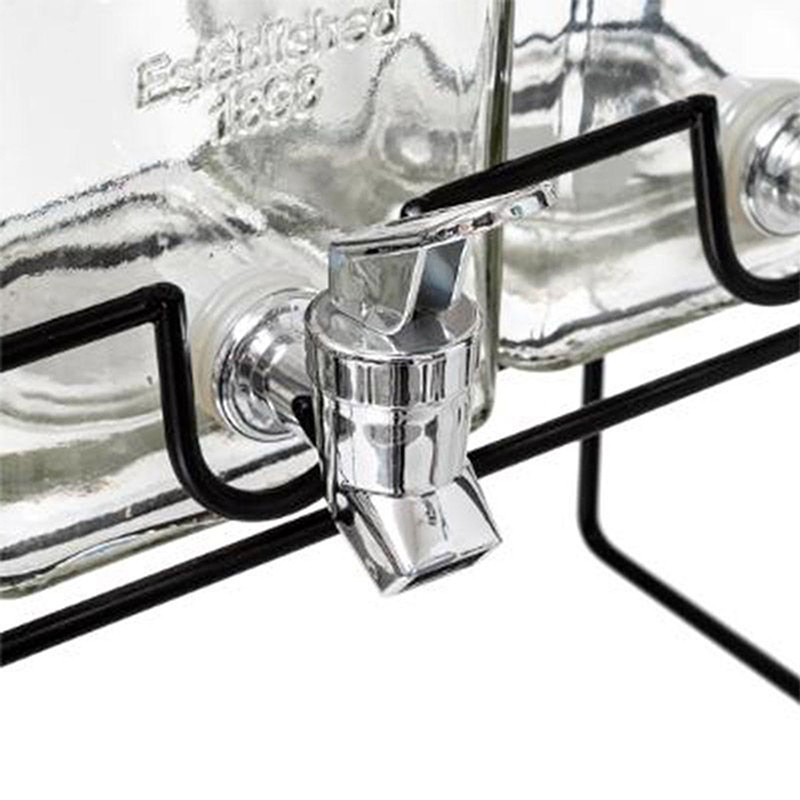 Distributeur de boisson Modern Wood 36cm Transparent
