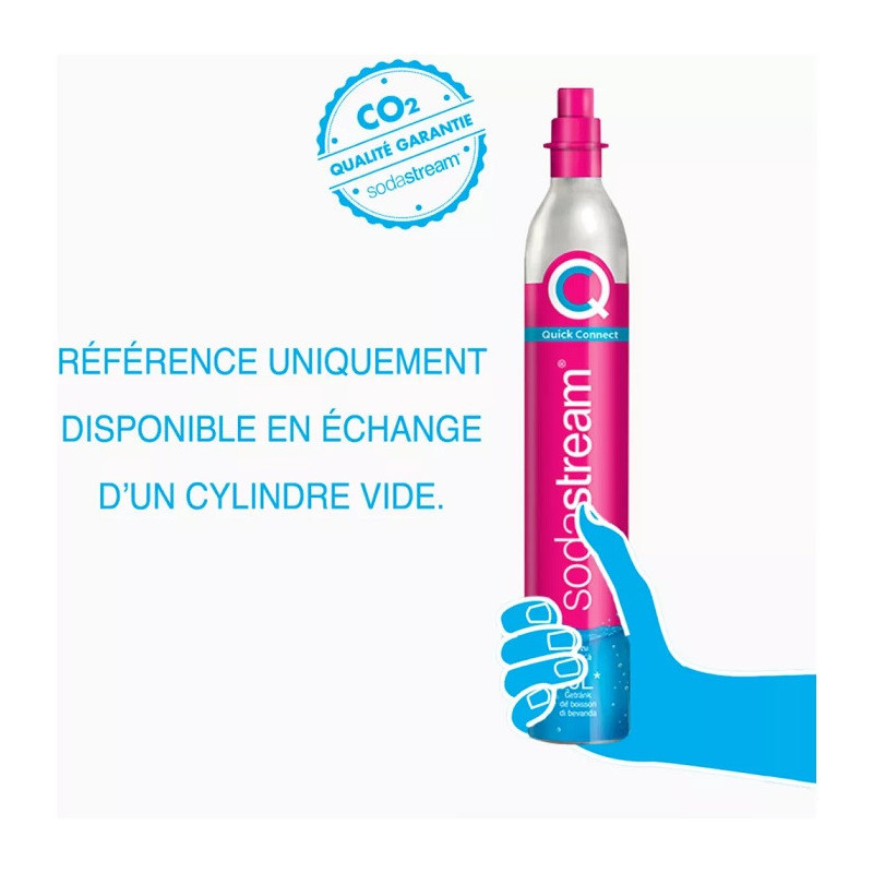 Cylindre de recharge gaz CO2 60L Rose - SODASTREAM - 3019334