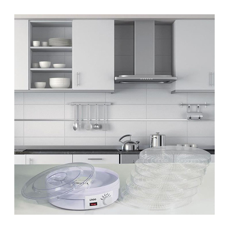 Deshydrateur Fruits & Légumes 5 Plateaux 245W - LIVOO - DOM202