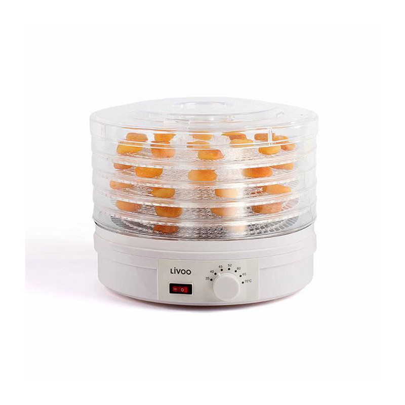 Deshydrateur Fruits & Légumes 5 Plateaux 245W - LIVOO - DOM202