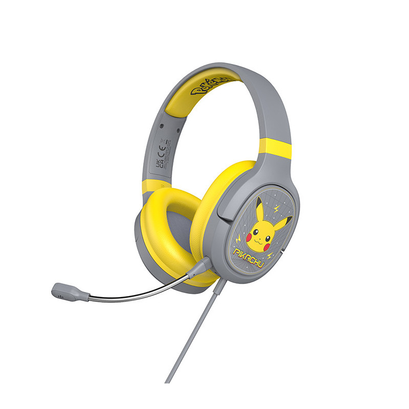 Casque Gaming Pokémon Pikachu Pro G1 Gris/Jaune - OTL TECHNOLOGIES - 76570017204