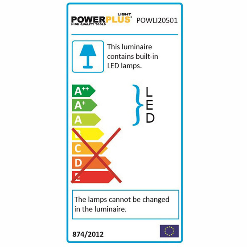 Projecteur Led de chantier 50W avec Detecteur - POWERPLUS -  POWLI20501