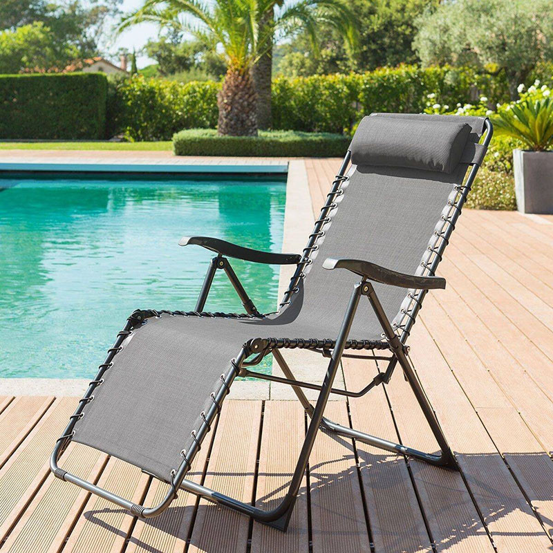 Fauteuil Relax de Jardin Silos Anthracite Texaline