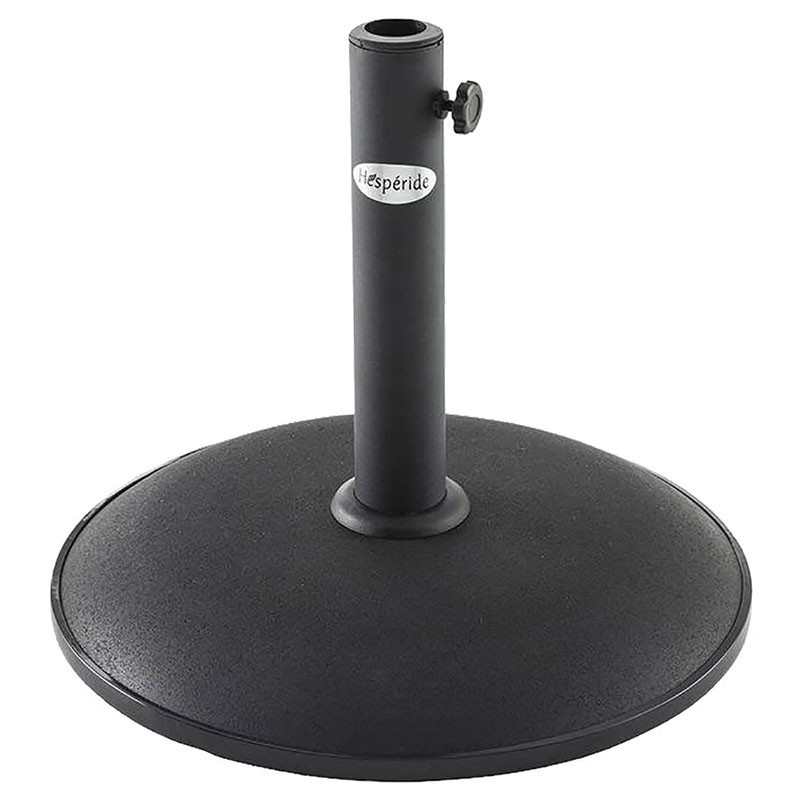 PIED PARASOL BETON 15KG NOIR