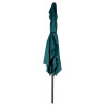 Parasol mat central rectangulaire Loompa 2x3 m Bleu Canard - HESPERIDE - 165528G