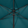 Parasol mat central rectangulaire Loompa 2x3 m Bleu Canard - HESPERIDE - 165528G