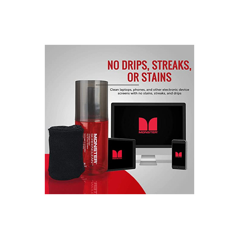 Nettoyant écran + lingette 200mL - MONSTER 