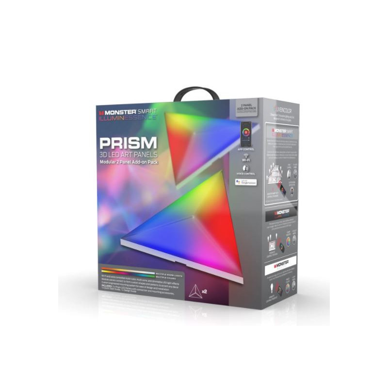 Panneaux Led 3D Smart Prism Illuminessence x2 - MONSTER
