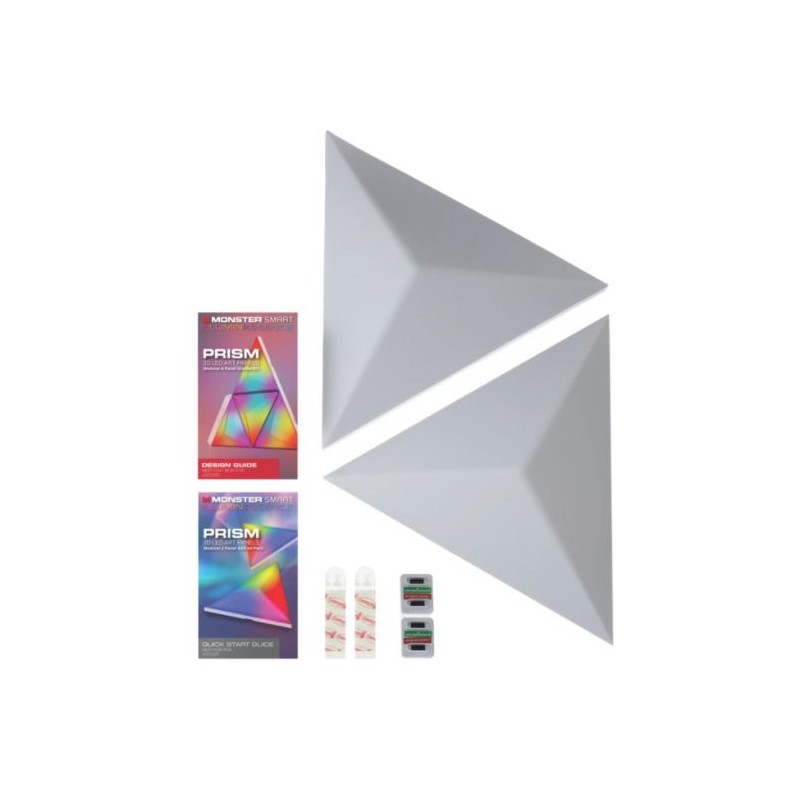Panneaux Led 3D Smart Prism Illuminessence x2 - MONSTER
