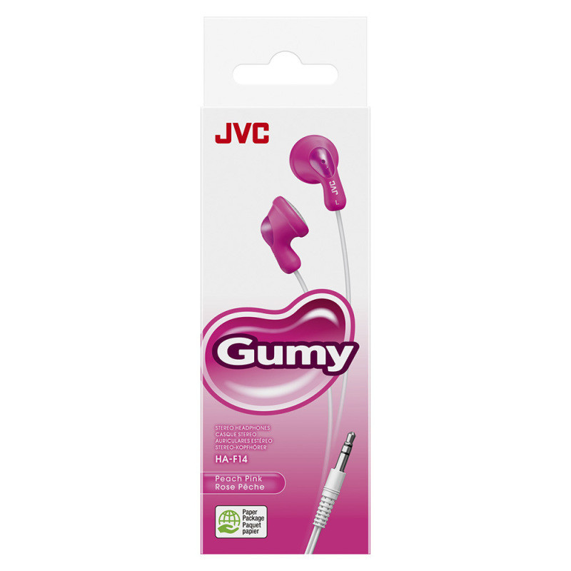 Ecouteurs Intra-auriculaire filaire Gumy Rose - JVC - HAF14PNU