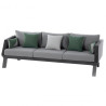 Salon de jardin - AXIOME - Graphite - 5 personnes