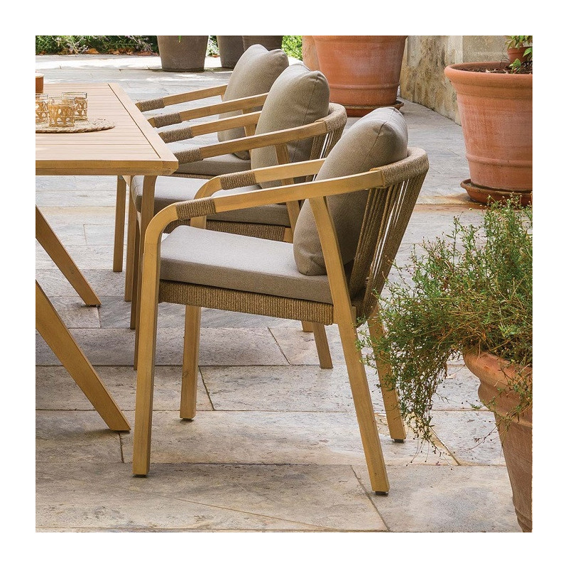 FAUTEUIL REPAS PAPOUASIE ACACIA