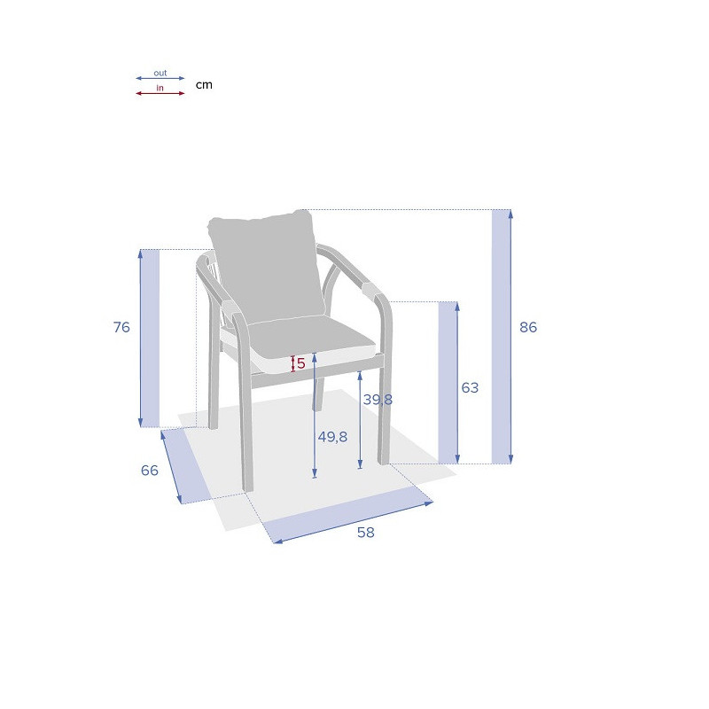 FAUTEUIL REPAS PAPOUASIE ACACIA