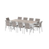 Table de jardin extensible - Axiome - HESPERIDE - Blanc - 12 personnes