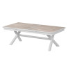 Table de jardin extensible - Axiome - HESPERIDE - Blanc - 12 personnes