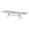 Table de jardin extensible - Axiome - HESPERIDE - Blanc - 12 personnes