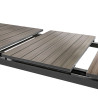 Table haute de jardin aluminium EVASION 8 personnes