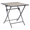 Table de jardin pliante - Azua - HESPERIDE - Gris anthracite - 2 personnes