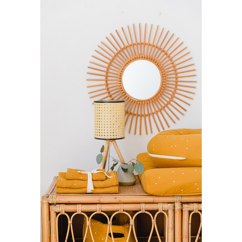 Set de 2 langes mousseline coton 70x70 jaune - GLOOP!