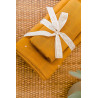 Set de 2 langes mousseline coton 70x70 jaune - GLOOP!