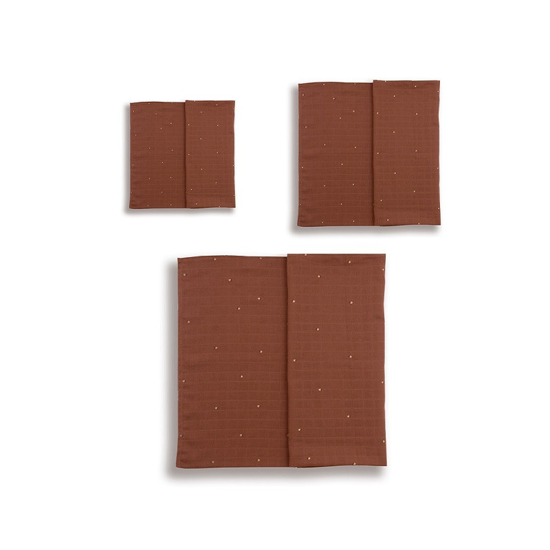 Set de 3 langes mousseline gland - GLOOP!