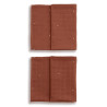 Set de 2 lange mousseline coton 70x70 gland - GLOOP!