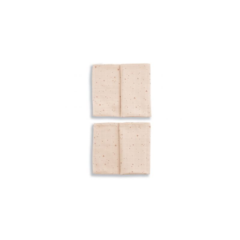 Set de 2 lange mousseline coton 70x70 pink sparkle - GLOOP!