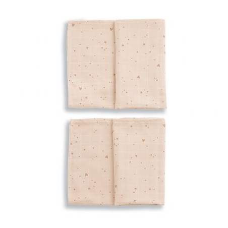Set de 2 lange mousseline coton 70x70 pink sparkle - GLOOP!