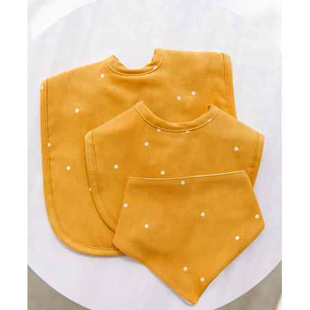 Set de 2 grands bavoirs jaune - GLOOP!