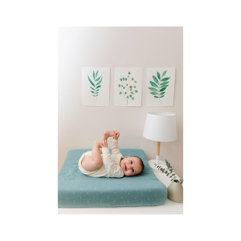 Housse de matelas à langer bleu - Gloop!
