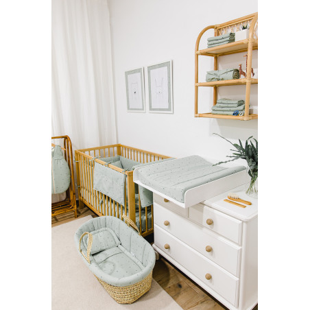Housse de matelas à langer organic green - Gloop!