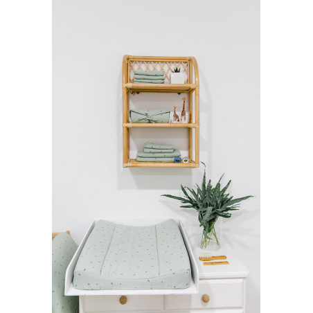Housse de matelas à langer organic green - Gloop!