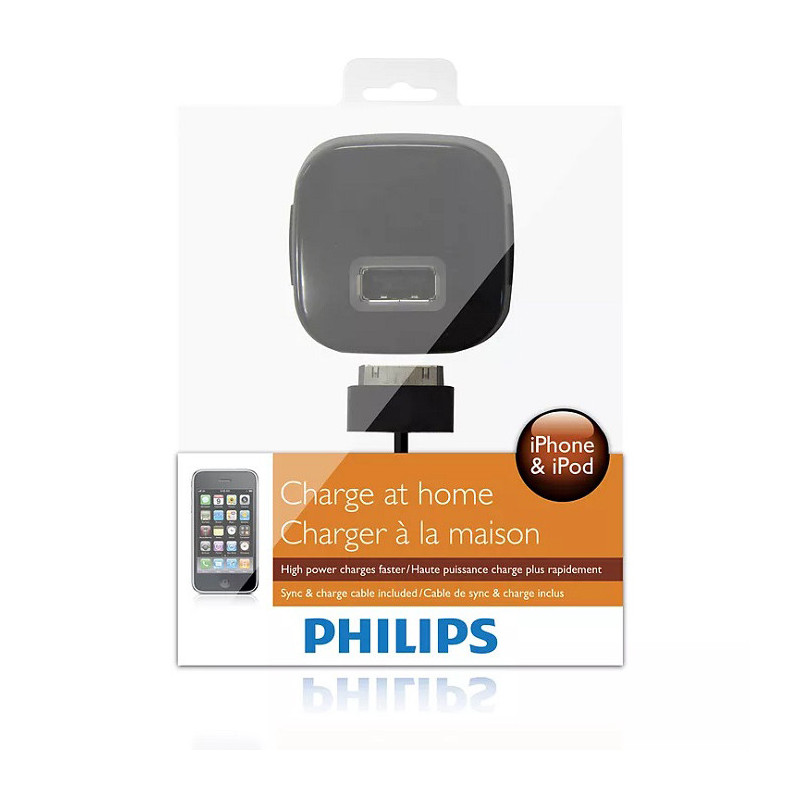 Chargeur mural iPhone/iPod Noir - PHILIPS - DLM2235/10