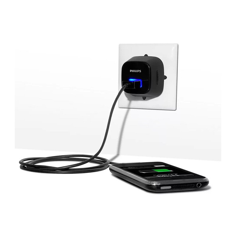 Chargeur mural iPhone/iPod Noir - PHILIPS - DLM2235/10