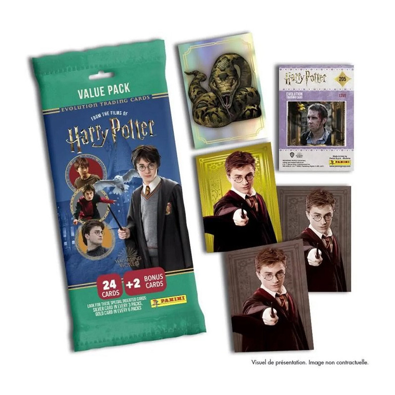 Pack de 26 Cartes Harry Potter Evolution Trading Cards - PANINI - 78330018809