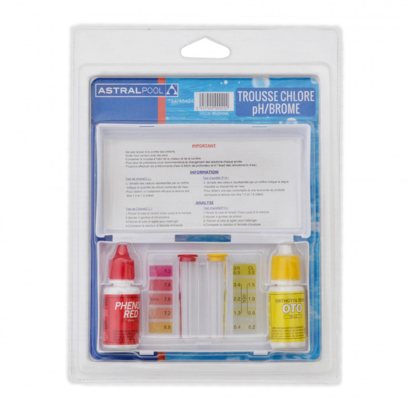Trousse analyse chlore pH T54 - ASTRALPOOL - DIS-236B