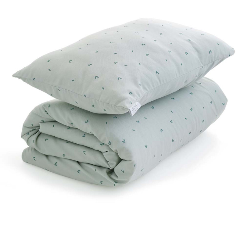 Housse de couette, garnissage et taie doreiller green - GLOOP!