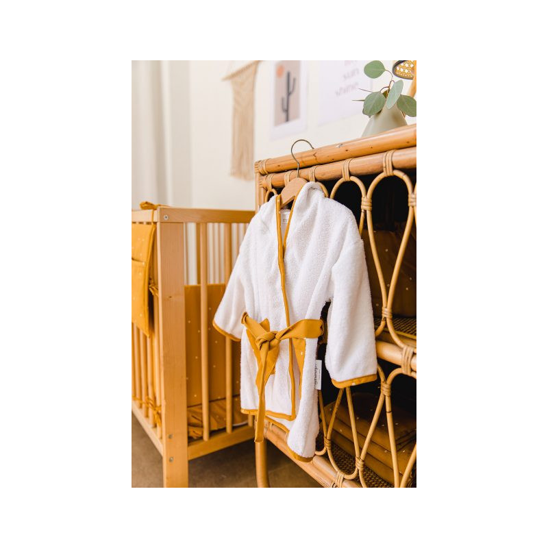 Peignoir de bain bébé jaune 0 12 mois - GLOOP!