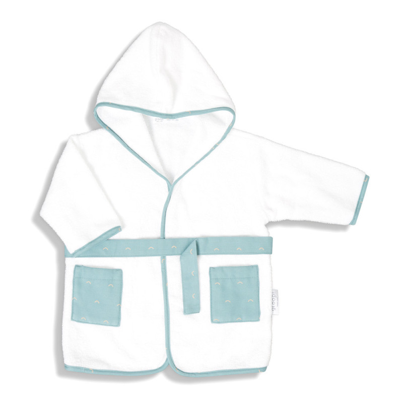 Peignoir de bain bébé ocean green 12 24 mois - GLOOP!