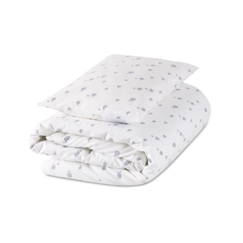 Housse de couette, garnissage et taie doreiller éléphant - GLOOP!
