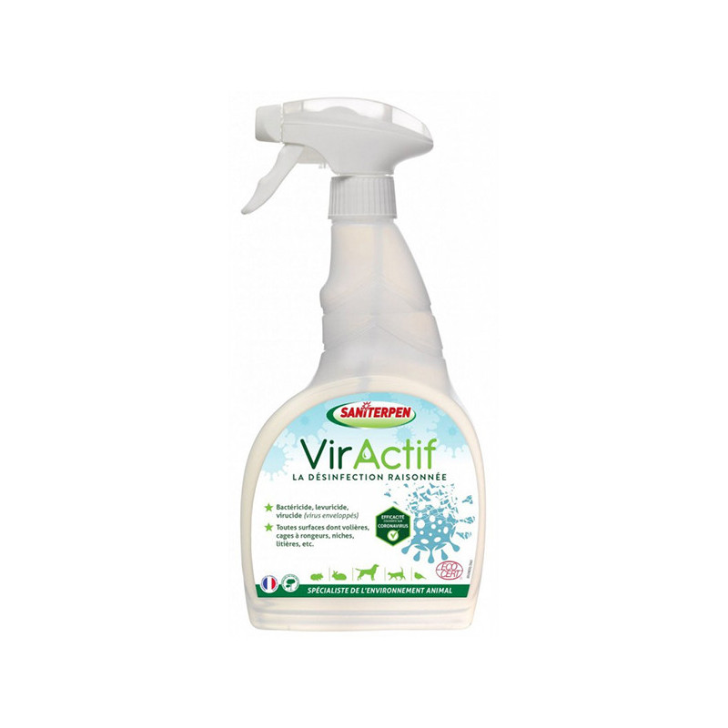 Désinfectant VirActif Spray 750 ml - SANITERPEN - ACT-5513